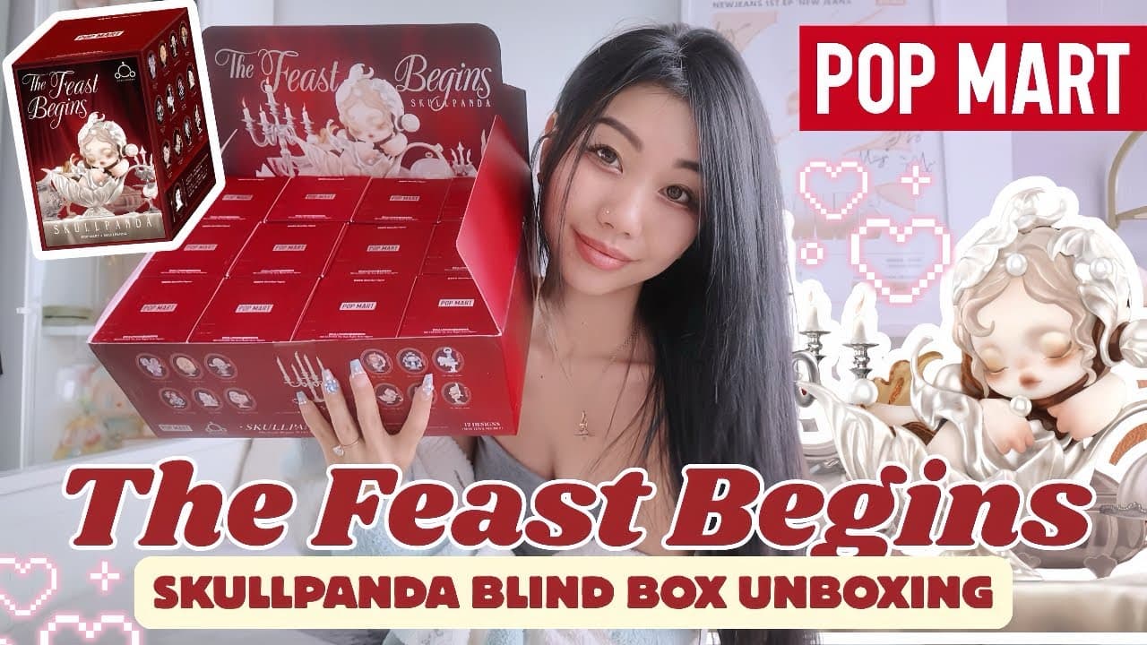 Popmart's Skullpanda The Feast Begins Figurines 🍽️🍷 | FULL SET UNBOXING 12 Blind Boxes