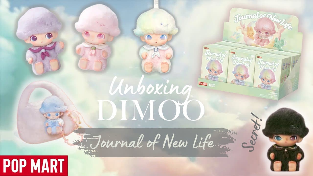 Pop Mart Newest Dimoo Vinyl Plush Pendants: Journal of New Life #popmartsg