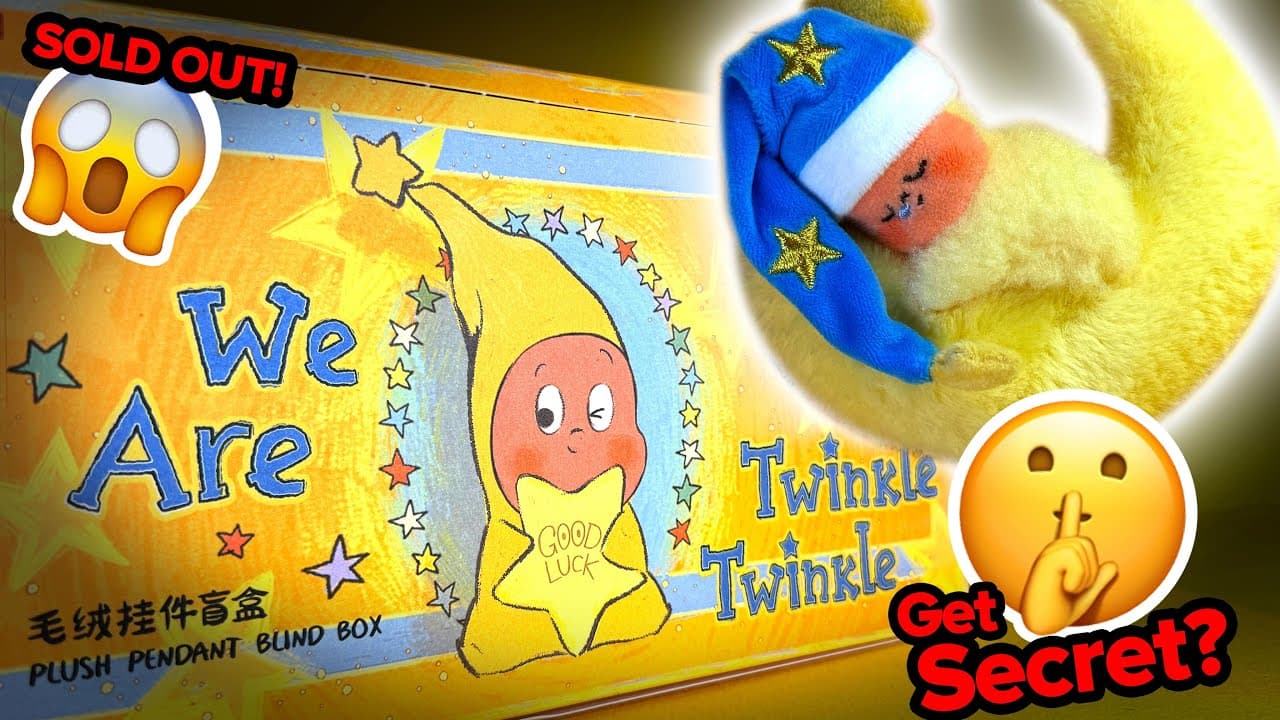 SOLD OUT! GET THE SECRET TWINKLE TWINKLE Plush Pendant Pop Mart Blind Box Unbox Complete Set Review