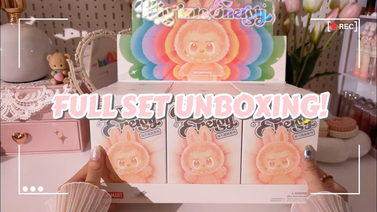 POPMART THE MONSTERS LABUBU BIG INTO ENERGY 💗 FULL SET ASMR UNBOXING [4K]
